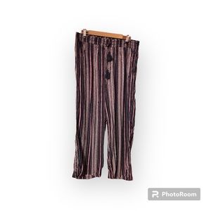 Knox Rose pull on striped pants xl
